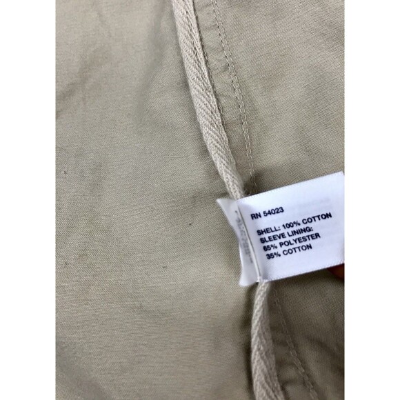 GAP Women’s Full Zip Biker Jacket Size XS Solid Khaki Beige Long Sleeves EUC - Picture 5 of 12